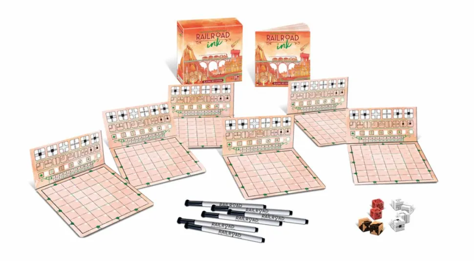 Railroad Ink - Blazing Red Edition Board Game