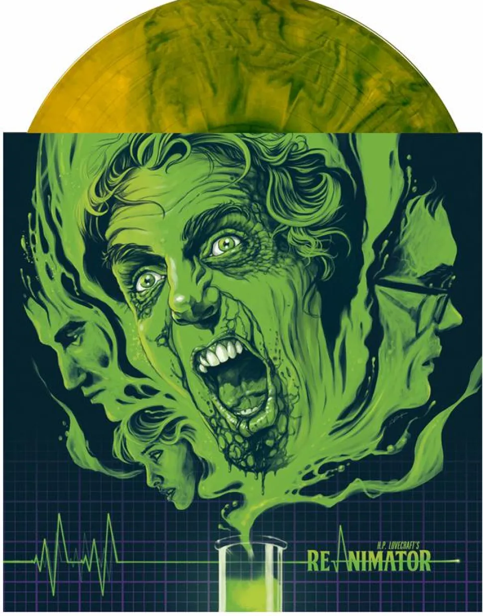 Re-Animator (1985) - Original Motion Picture Soundtrack by Richard Band LP Vinyl Record (Hand Poured Coloured Vinyl)