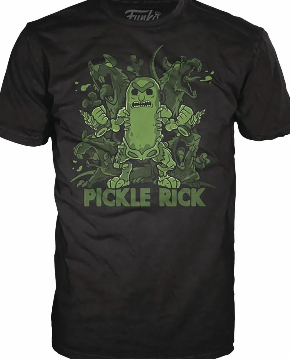 Rick and Morty - Rick's Rat Party Pop! Tees Mens Black T-Shirt