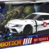 Robotech - Roy Fokker & 2020 Toyota Supra Anime Hollywood Rides 1/24th Scale Die-Cast Vehicle Replica