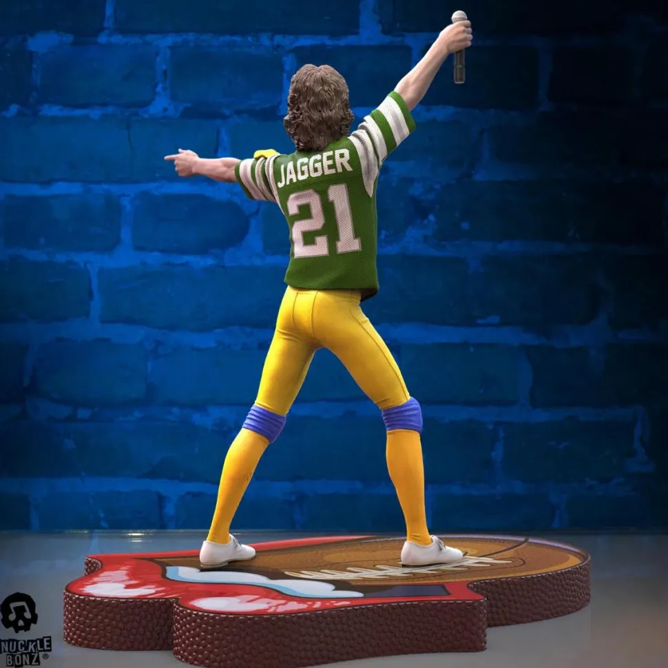 Rolling Stones - Mick Jagger US Tour '81 (Green Jersey) 8.5" Statue