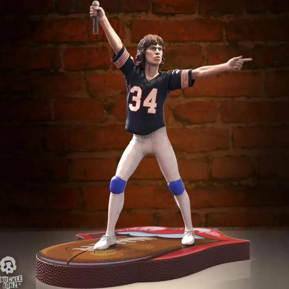 Rolling Stones - Mick Jagger US Tour '81 (Black Jersey) 8.5" Statue