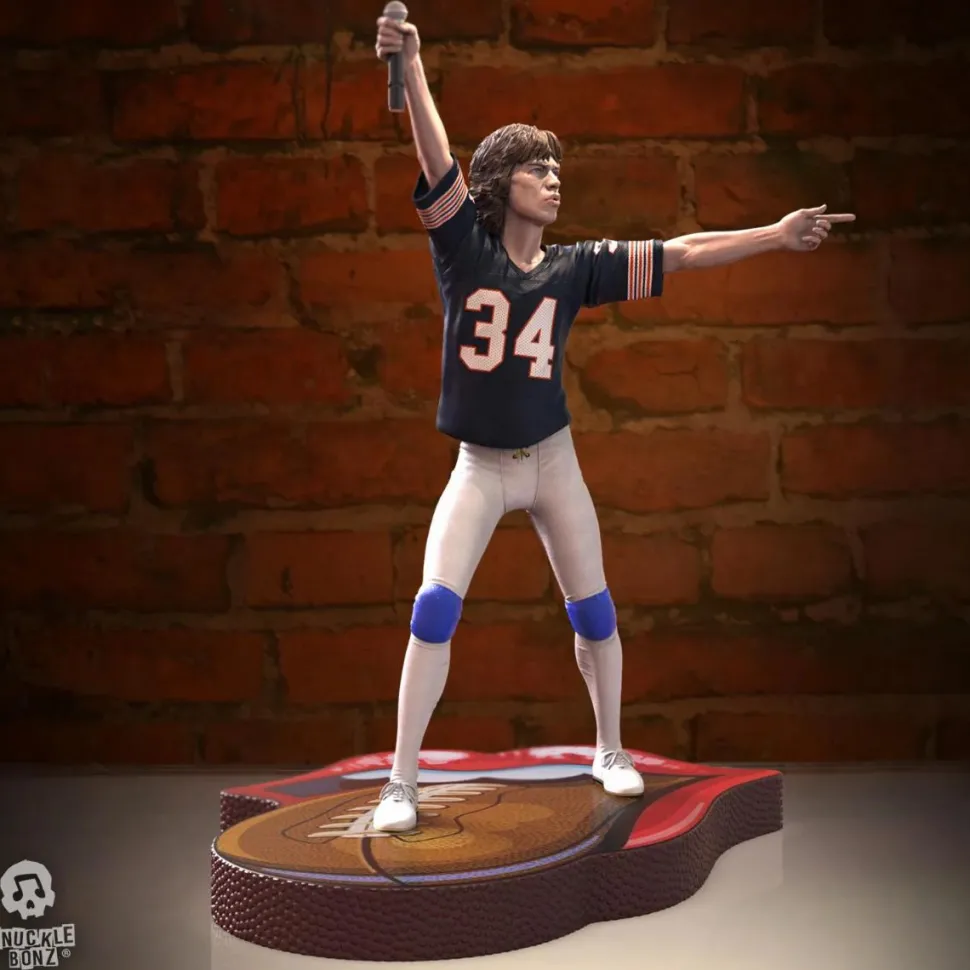 Rolling Stones - Mick Jagger US Tour '81 (Black Jersey) 8.5" Statue