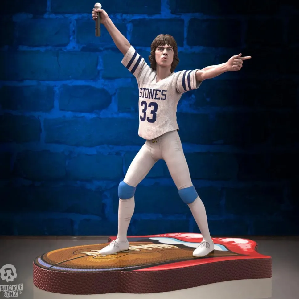Rolling Stones - Mick Jagger US Tour '81 (White Jersey) 8.5" Statue