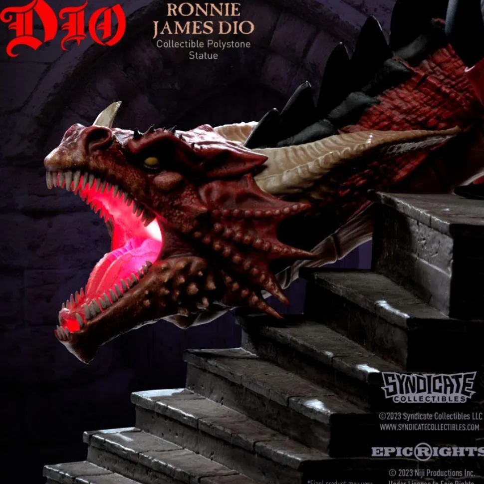 Ronnie James Dio - Dio with Dragon 1/10th Scale Statue