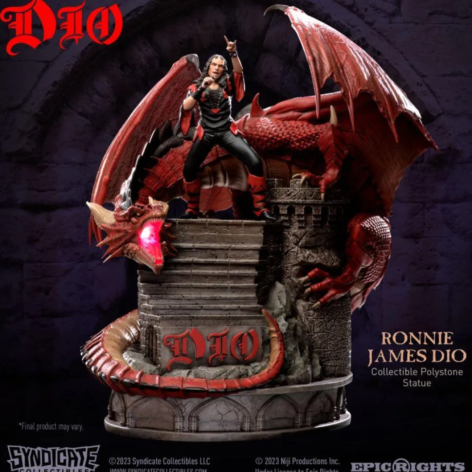 Ronnie James Dio - Dio with Dragon 1/10th Scale Statue