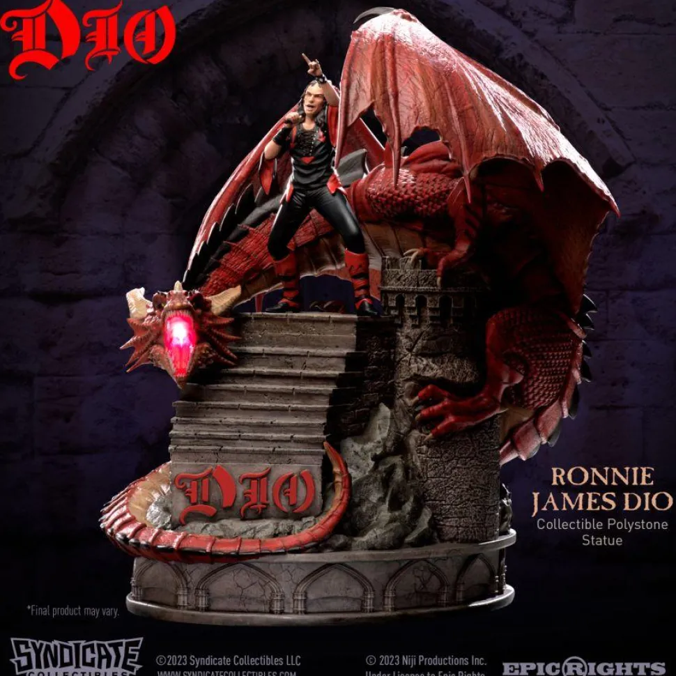 Ronnie James Dio - Dio with Dragon 1/10th Scale Statue