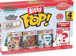 Rudolph the Red-Nosed Reindeer (1964) - Bumble, Rudolph, Clarice & Mystery 60th Anniversary Bitty Pop! Vinyl Figure 4-Pack