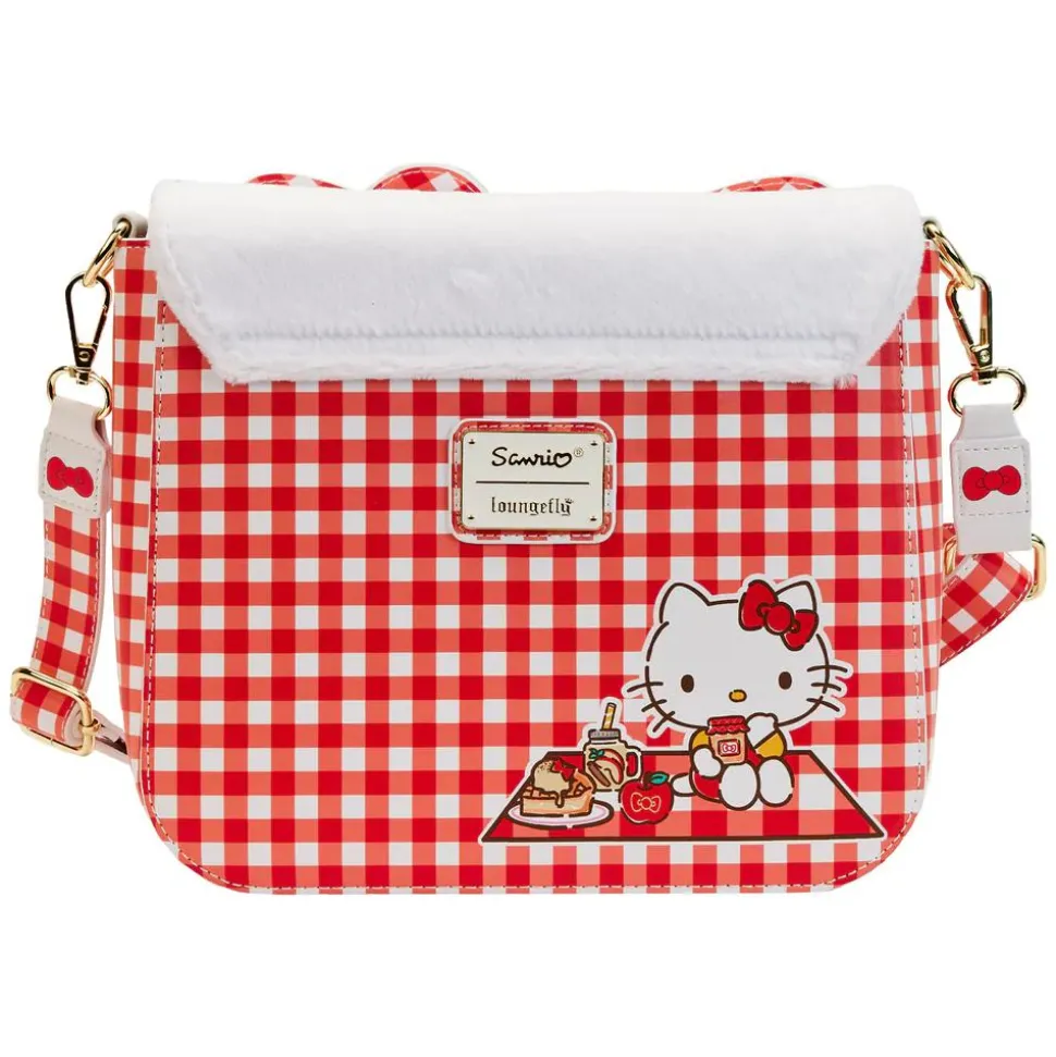 Sanrio - Hello Kitty Gingham Cosplay 8” Faux Leather Crossbody Bag