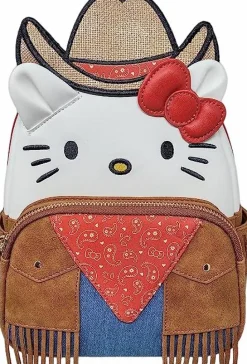 Sanrio - Hello Kitty Western Cosplay 10" Faux Leather Mini Backpack