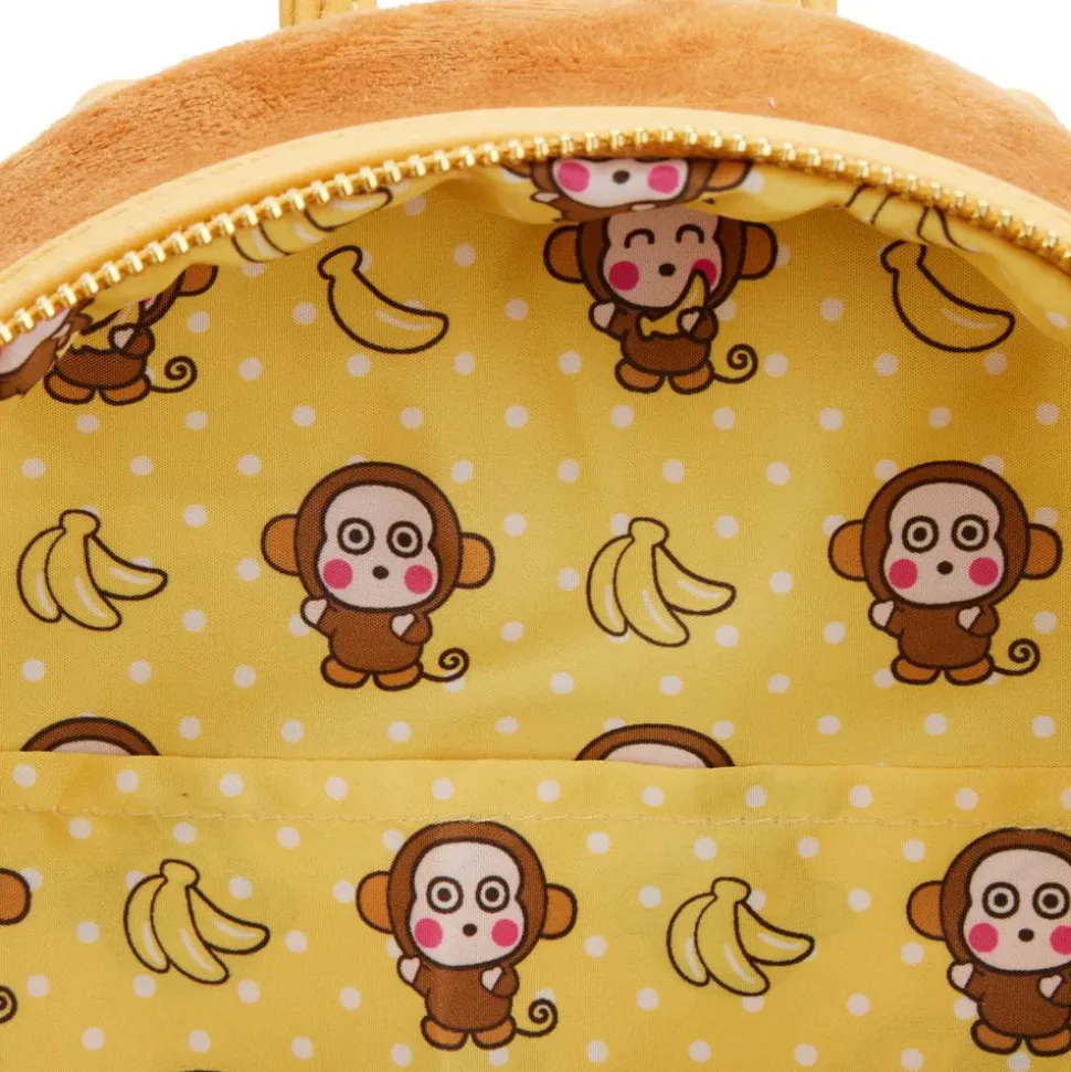 Sanrio - Monkichi Cosplay 10” Faux Leather Mini Backpack