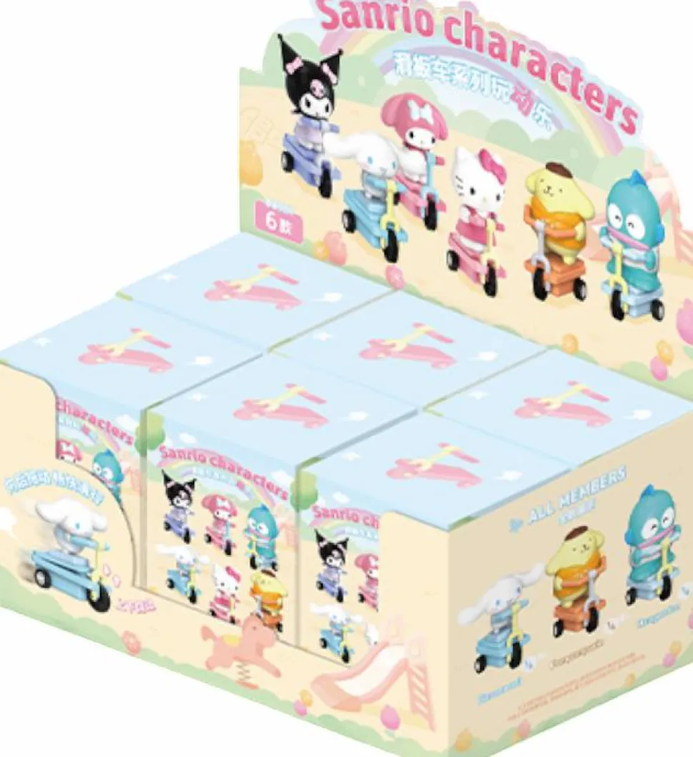 Sanrio - Scooter Series Funny Moveable Toy Blind Box Vinyl Figure (Display of 6)