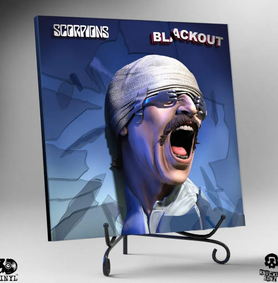 Scorpions - Blackout Album Art 3D Vinyl 12” Statue