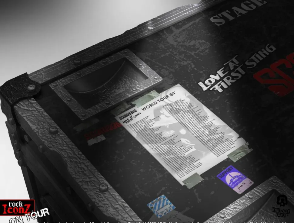 Scorpions - World Tour 1984 Road Case & Stage Backdrop Rock Iconz On Tour Scaled Replica Set