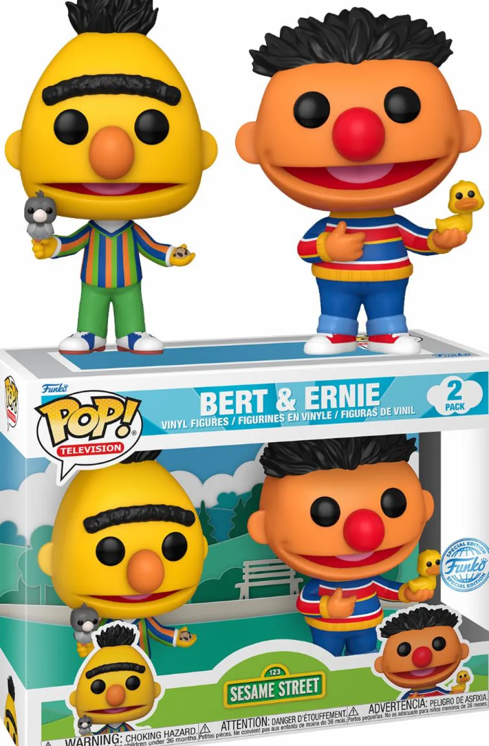 Sesame Street - Bert & Ernie Pop! Vinyl Figure 2-Pack
