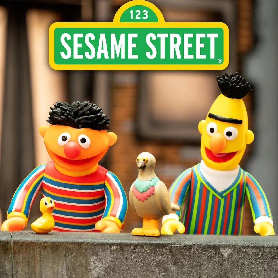 Sesame Street - Wave 1 ReAction 3.75" Action Figure Bundle (Set of 4)