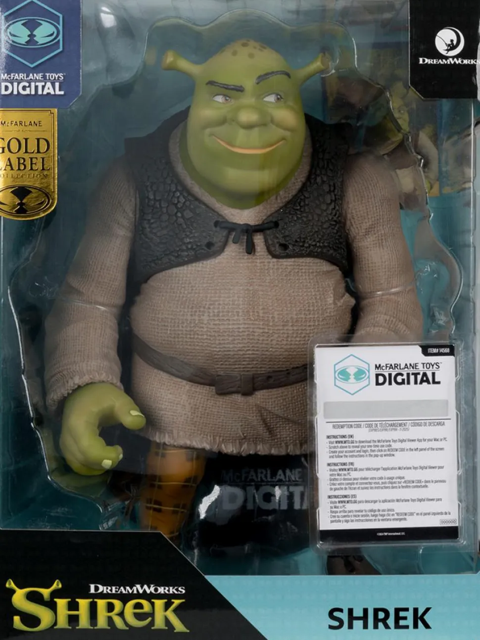 Shrek - Shrek Movie Maniacs McFarlane Toys Digital 12" Posed PVC Statue