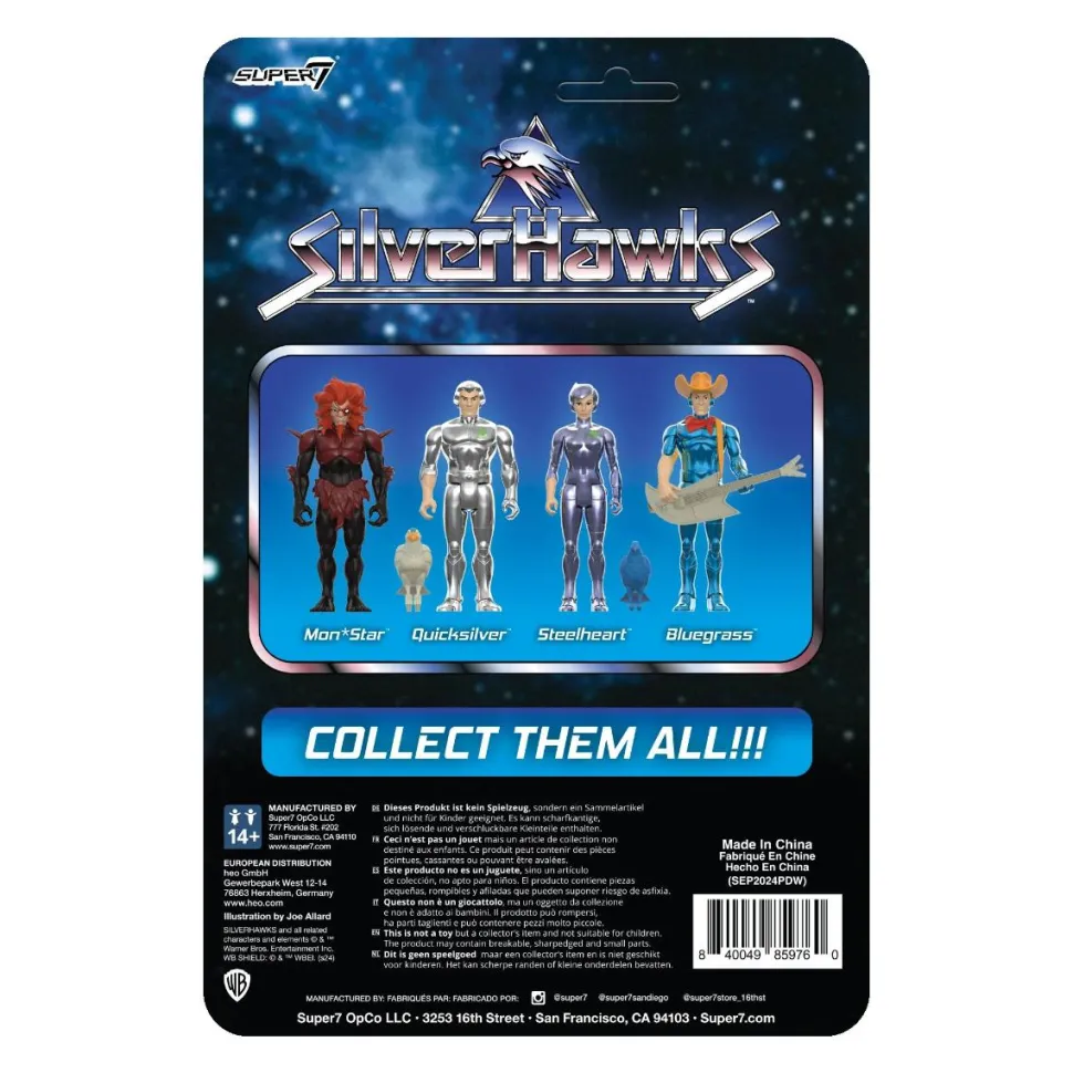 SilverHawks (1986) - Steelheart (Toy Version) ReAction 3.75" Action Figure (Wave 1)