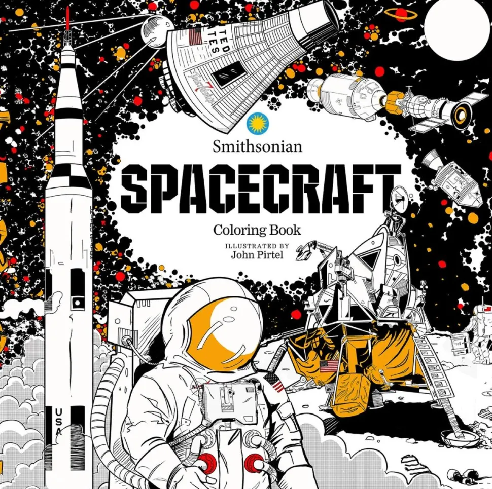 Smithsonian - Spacecraft Colouring Book by John Pirtel Paperback