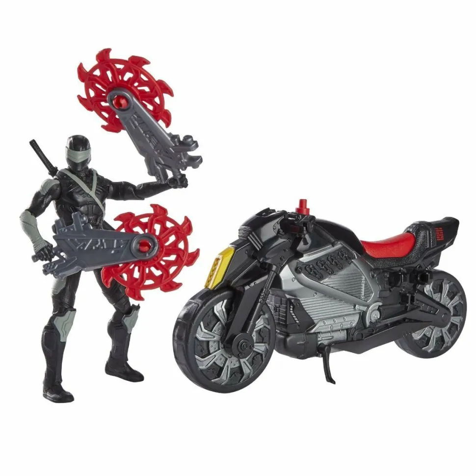 Snake Eyes: G.I. Joe Origins (2021) - Snake Eyes with Stealth Cycle 6” Scale Action Figure Vehicle