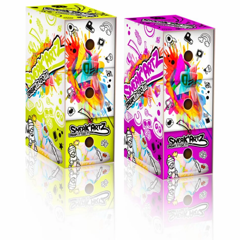 Sneak’Artz - Bumper Fun DIY Shoe Blind Box 4" Vinyl Figure 2-Pack