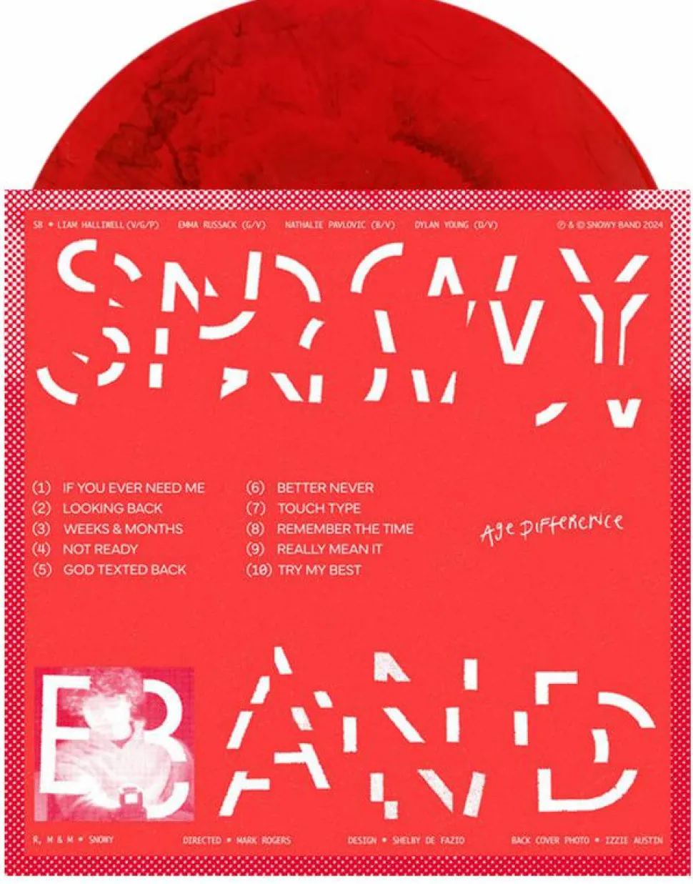 Snowy Band - Age Difference LP Vinyl Record (Maroon Coloured Vinyl)