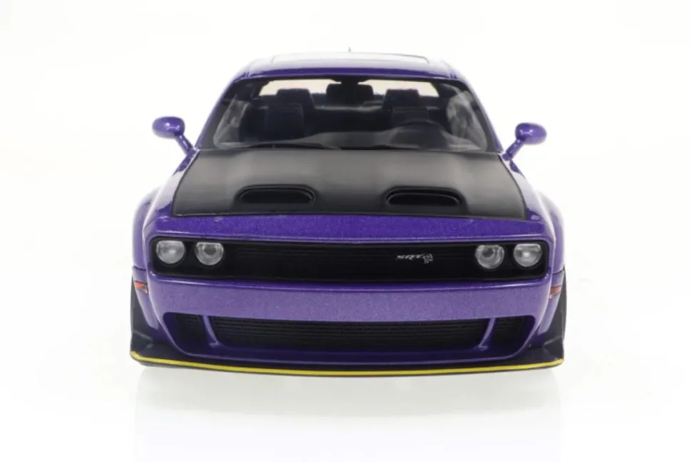 Solido Cars - Purple 2022 Dodge Challenger SRT Hellcat Redeye Widebody 1/18th Scale Die-Cast Vehicle Replica