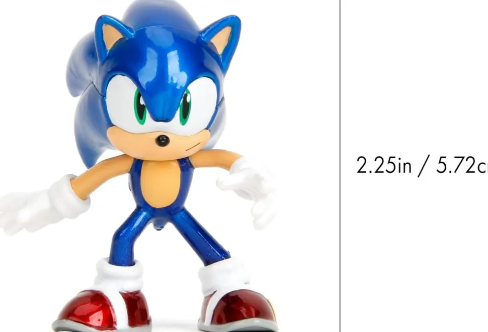 Sonic the Hedgehog - Knuckles, Tails, Sonic & Shadow Metalfigs 2.5" Die-Cast Figure 4-Pack