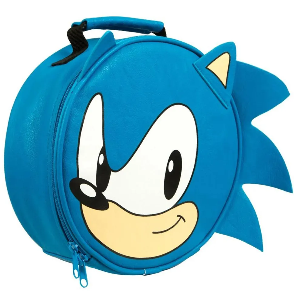 Sonic the Hedgehog - Sonic 9" Faux Leather Insulated Lunch Tote Bag