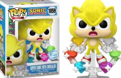 Sonic the Hedgehog - Super Sonic with Emeralds Flocked Pop! Vinyl Figure