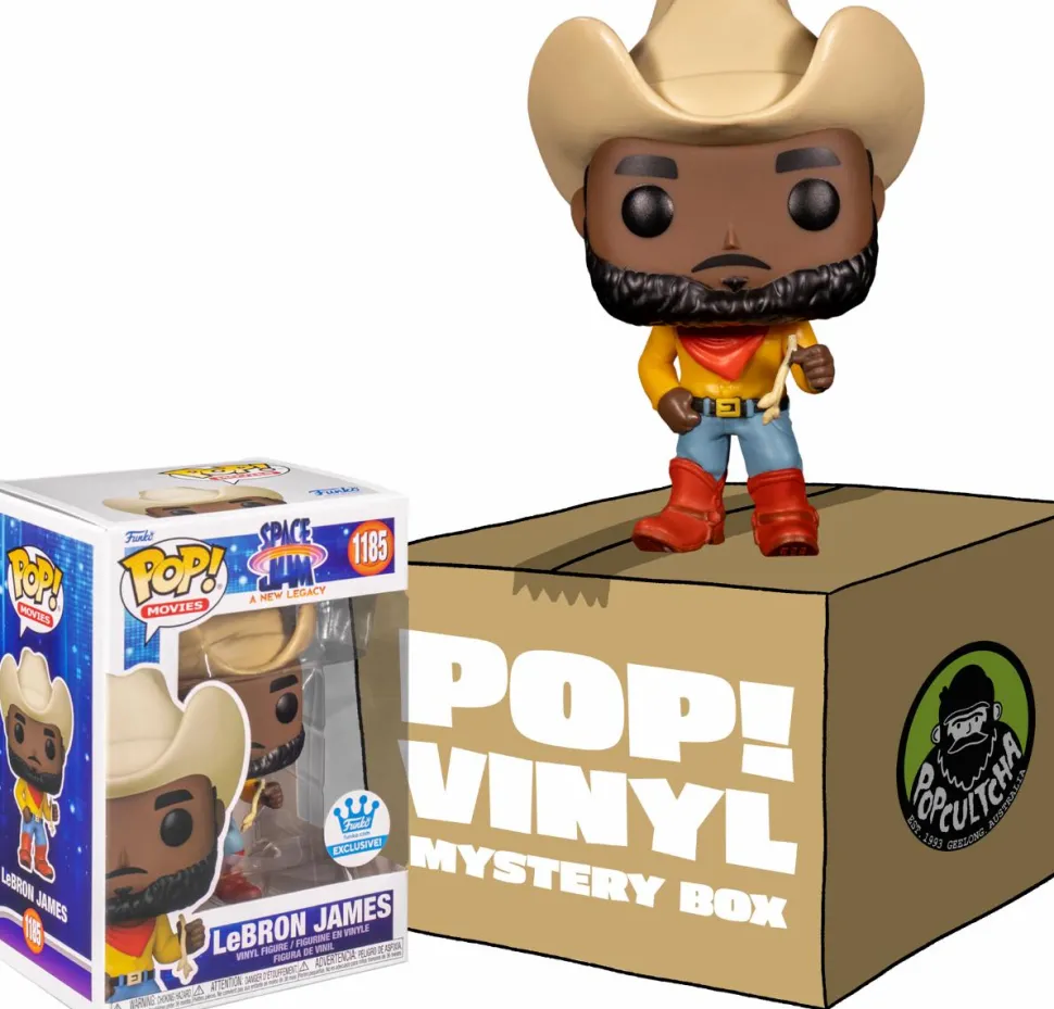 Space Jam: A New Legacy - Cowboy LeBron James Mystery Box (Includes LeBron & 3 Mystery Exclusive Pop! Vinyl Figures) (Funko / Popcultcha Exclusive)