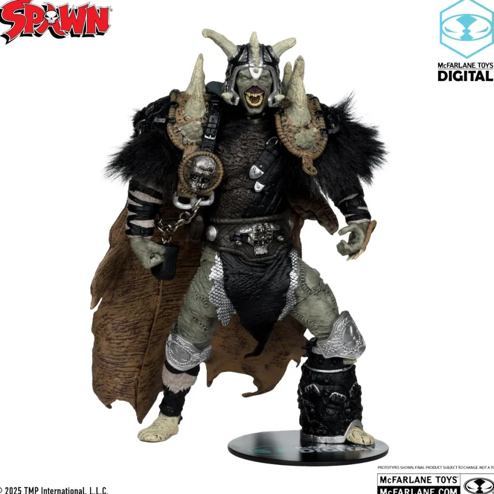 Spawn: The Dark Ages - Spawn the Bloodaxe with Horse McFarlane Toys Digital Gold Label 7" Scale Action Figure 2-Pack