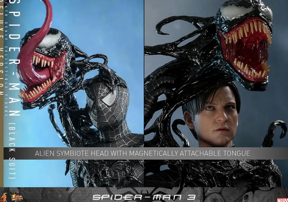 Spider-Man 3 - Spider-Man (Black Suit) Deluxe 1/6th Scale Hot Toys Action Figure