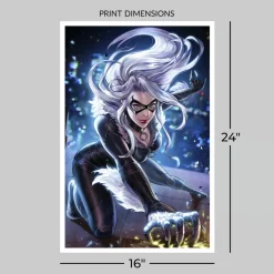 Spider-Man - Black Cat (Amazing Spider-Man #21 Variant Cover) Fine Art Print by Sujin Jo