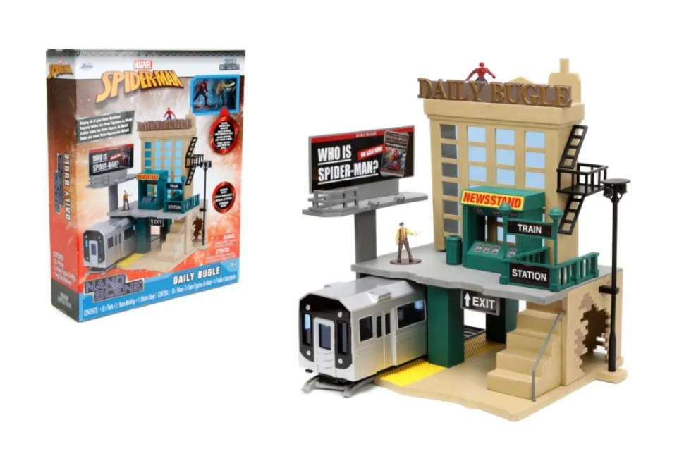 Spider-Man - Daily Bugle Nano Metalfigs Nano Scene 12” Diorama Playset
