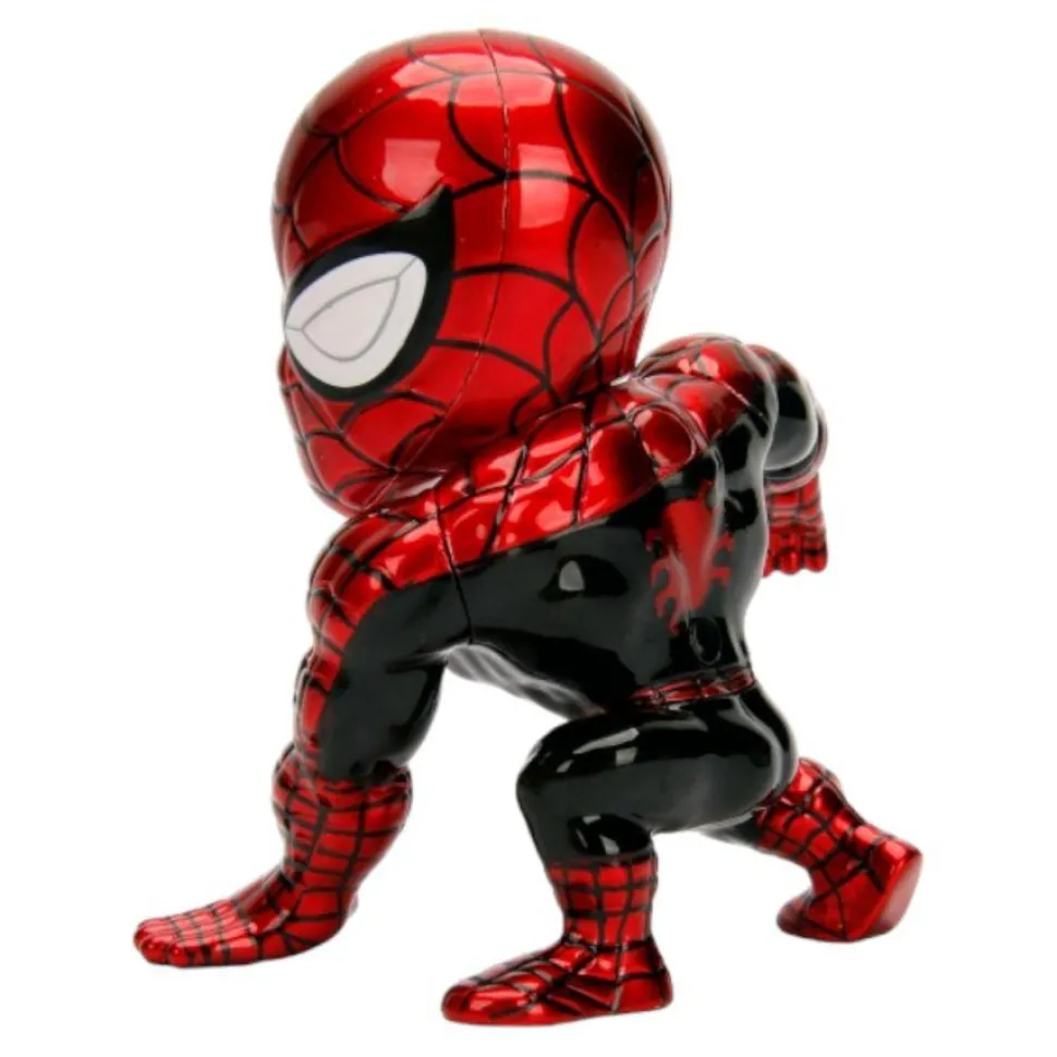 Spider-Man - Spider-Man in Red & Black 4" Metals Die-Cast Action Figure