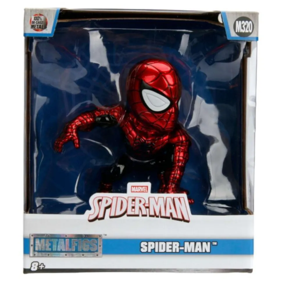 Spider-Man - Spider-Man in Red & Black 4" Metals Die-Cast Action Figure