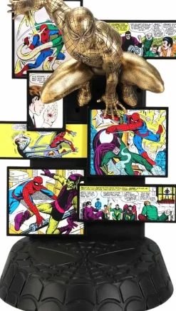 Spider-Man - Spider-Man Origins Limited Edition 9" Gilt Pewter Statue