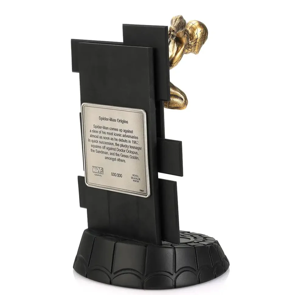 Spider-Man - Spider-Man Origins Limited Edition 9" Gilt Pewter Statue