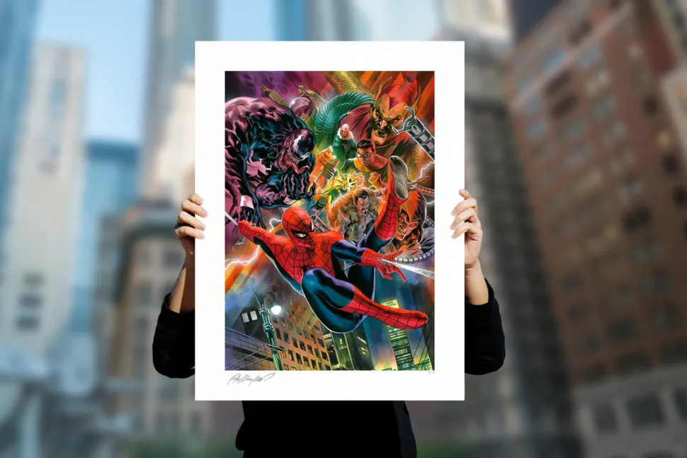 Spider-Man - Spider-Man vs. the Sinister Six Fine Art Print by Felipe Massafera
