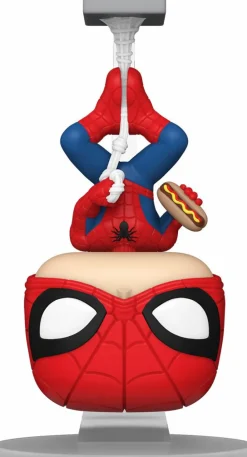 Spider-Man - Upside Down Spider-Man with Hot Dog Pop! Vinyl Figure