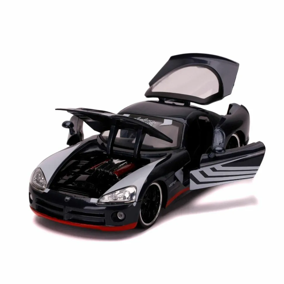 Spider-Man - Venom with 2008 Dodge Viper SRT10 1/24th Scale Hollywood Rides Die-Cast Vehicle Replica
