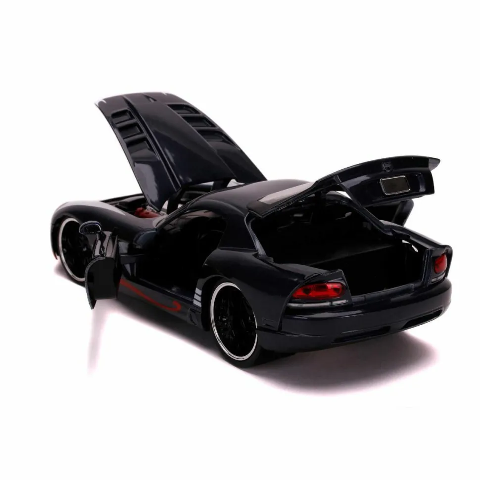 Spider-Man - Venom with 2008 Dodge Viper SRT10 1/24th Scale Hollywood Rides Die-Cast Vehicle Replica
