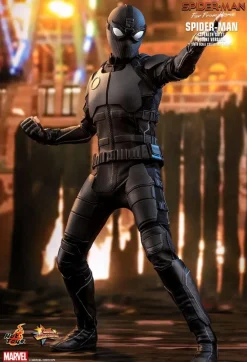 Spider-Man: Far From Home - Spider-Man Stealth Suit & Mysterio's Iron Man Illusion Hot Toys 1/6th Scale Action Figure Bundle (Set of 2)