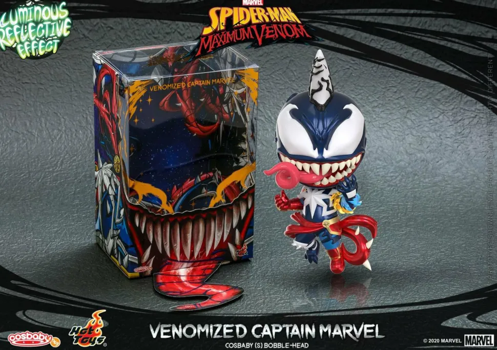 Spider-Man: Maximum Venom - Venomized Captain Marvel Cosbaby (S) Hot Toys Figure