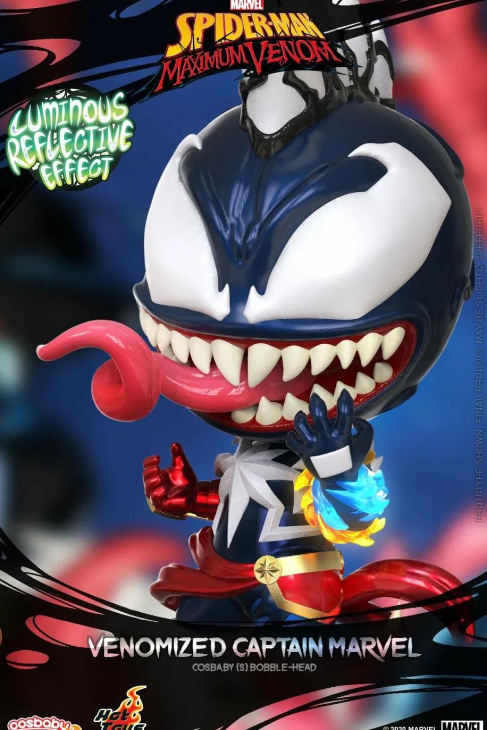 Spider-Man: Maximum Venom - Venomized Captain Marvel Cosbaby (S) Hot Toys Figure