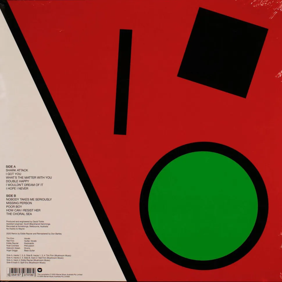 Split Enz - True Colours 40th Anniversary Mix LP Vinyl Record (Green Coloured Vinyl)