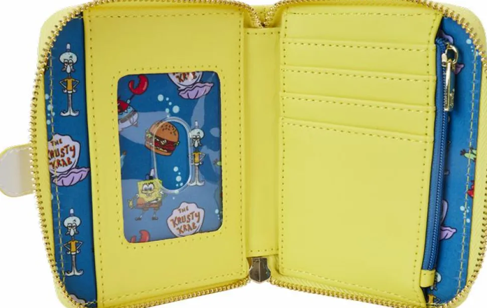Spongebob Squarepants - 25th Anniversary Spongebob 4" Faux Leather Zip-Around Wallet