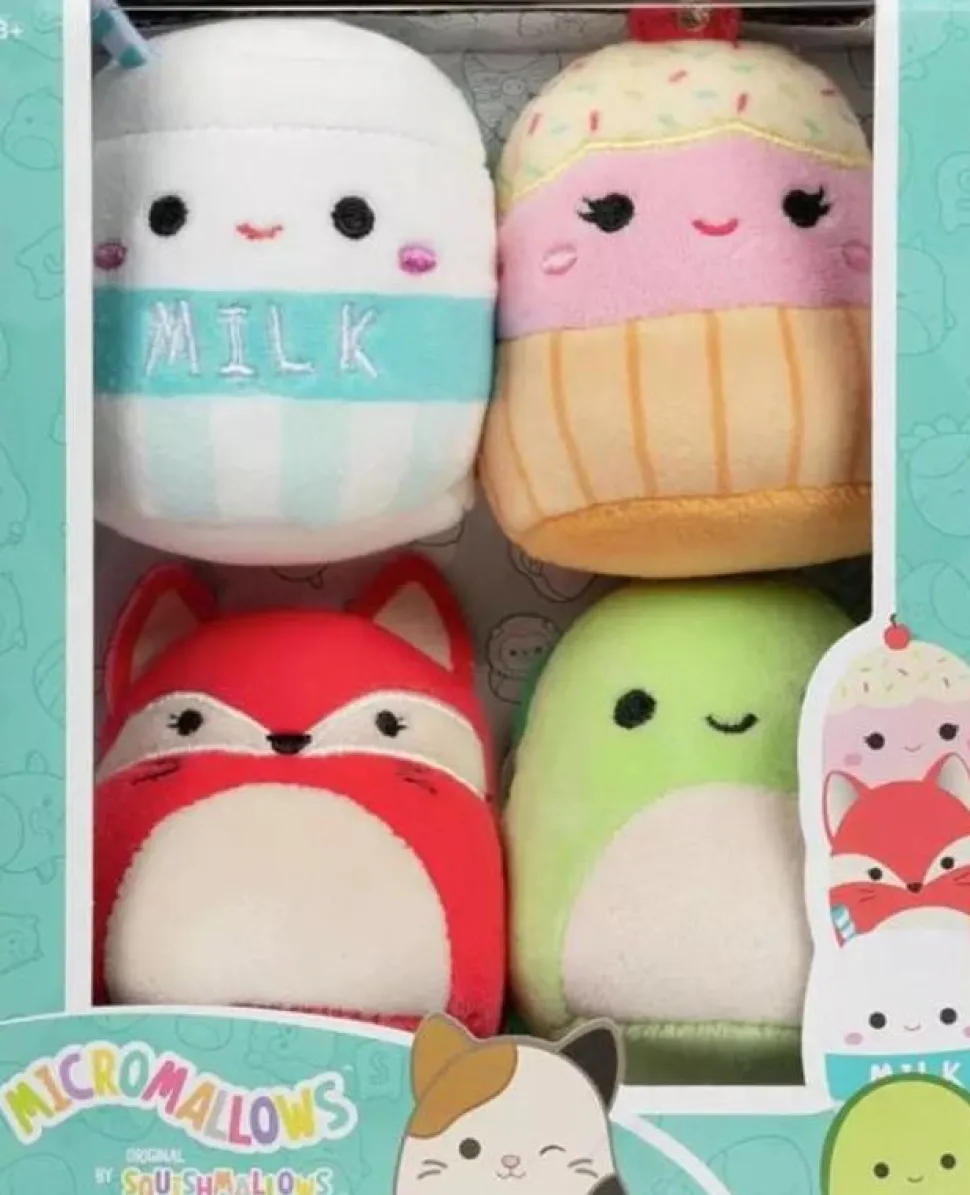 Squishmallows - Molly, Clara, Fifi & Henry Micromallows 2.5" Plush 4-Pack