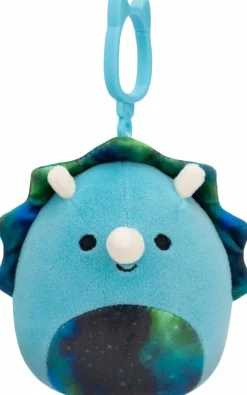 Squishmallows - Vilmos the Blue Triceratops 3.5" Clip-On Plush